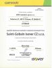 Certifikát Saint-Gobain 